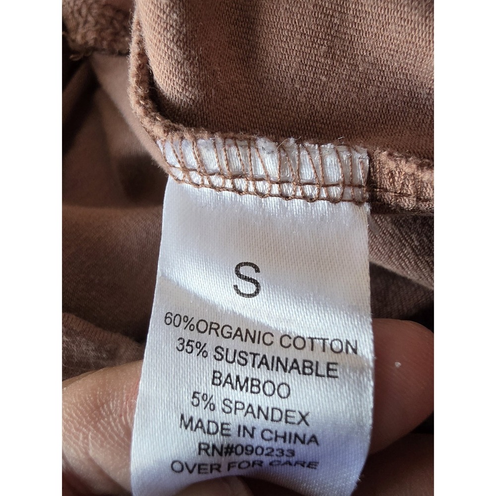 Pact Women's Jogger Pants Size S Brown Organic Cotton Athleisure Sweatpants - Picture 7 of 8